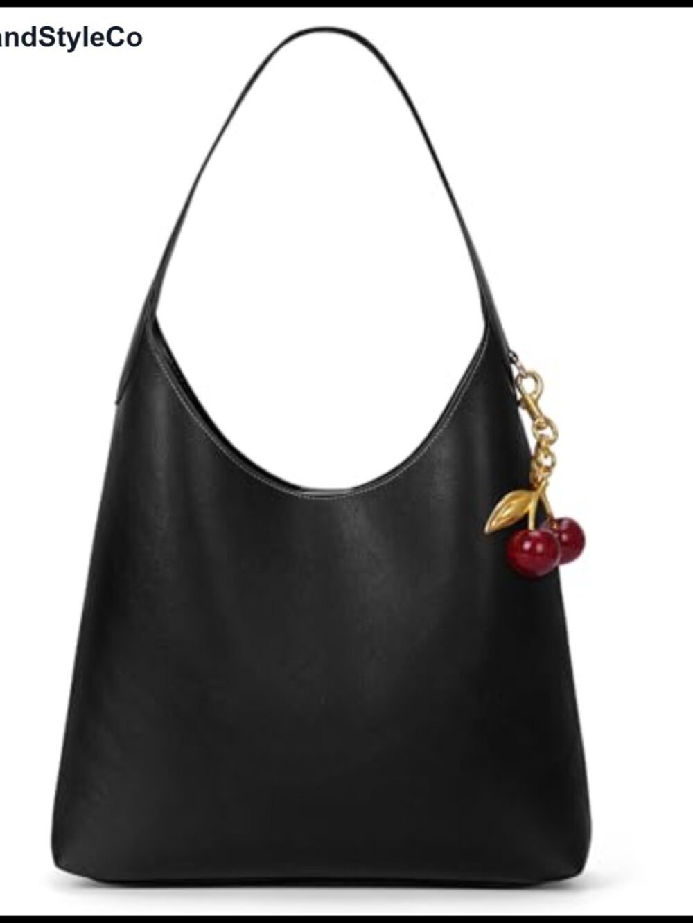 Vegan Leather Hobo Shoulder Bag Medium Slouchy Tote Top Handle